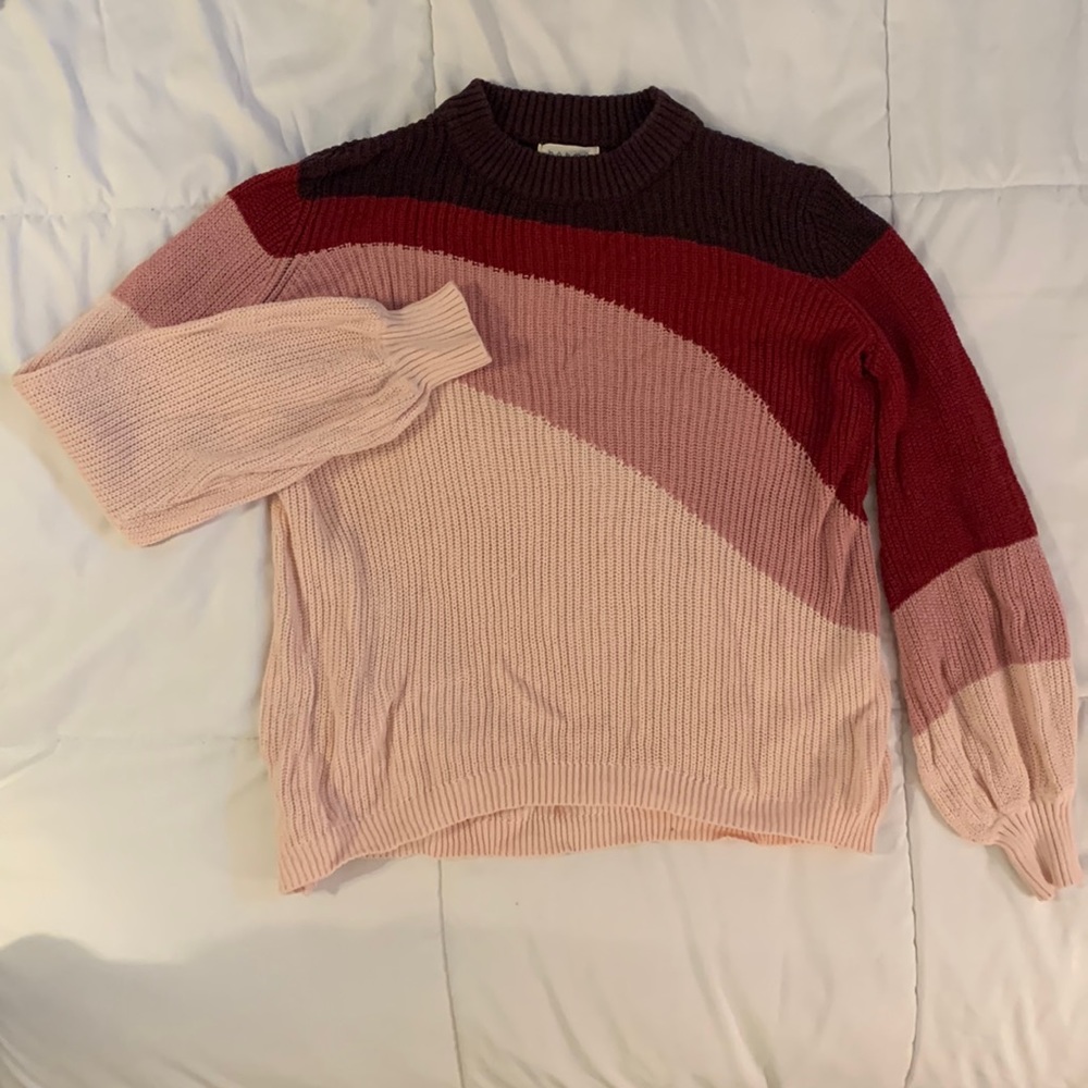 Bohme - Multicolored Sweater with Bell Sleeves